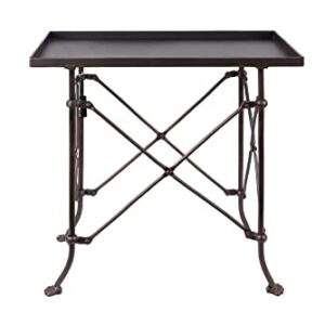 Creative Co-op Bronze Metal Rectangle Table, 20",DA0124