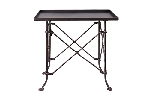 Creative Co-op Bronze Metal Rectangle Table, 20",DA0124