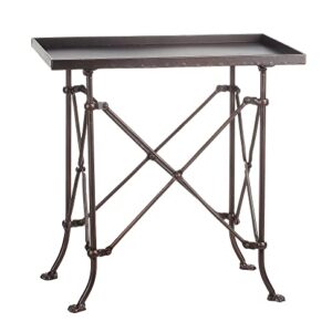 Creative Co-op Bronze Metal Rectangle Table, 20",DA0124