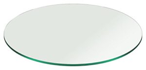 48″ inch round glass table top 3/8″ thick pencil polish edge tempered by fab glass and mirror
