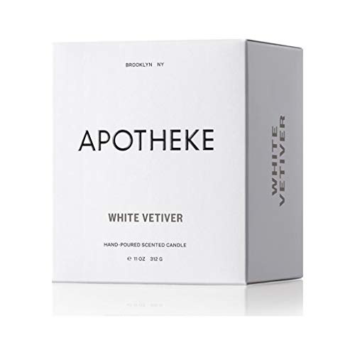 APOTHEKE White Veriver Candle 13 Oz, 1 EA