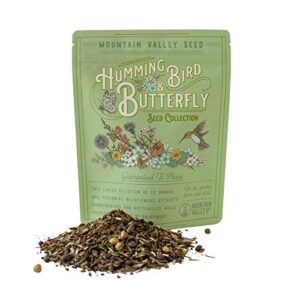 Package of 80,000 Wildflower Seeds - Hummingbird and Butterfly Wild Flower Seeds Collection - 23 Varieties of Pure Non-GMO Flower Seeds for Planting Including Milkweed, Nasturtium, and Forget Me Not…