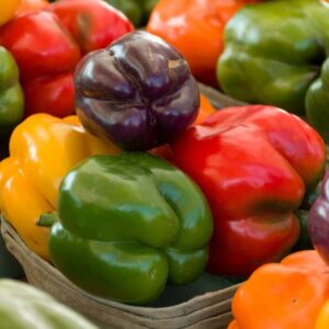 sweet pepper seeds – rainbow bell blend – 1/4 pound – vegetable seeds, heirloom seed easy to grow & maintain, container garden