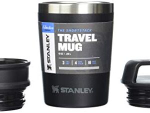 Stanley Aluminum 10-02887-069 The Shortstack Travel Mug Matte Black 8OZ / .23L