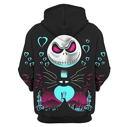 Unisex Christmas Hoodie Novelty Sweatshirt for Men and Women Jack Skellington - 01 Small