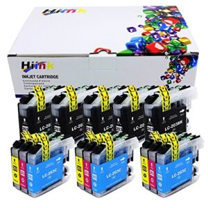 hiink compatible ink cartridge for brother lc203 lc201 lc203xl use with mfc-j460dw mfc-j480dw mfc-j485dw mfc-j680dw mfc-j880dw mfc-j885dw(5bk, 3c, 3m,3y, 14-pack)