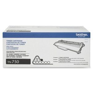 Brother TN750 TN750 High-Yield Toner, 8000 Page-Yield, Black