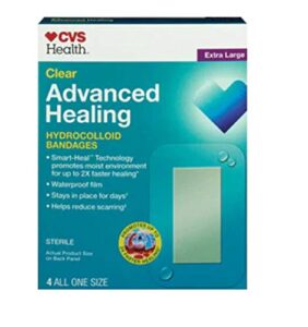 cvs health advanced healing hydrocolloid bandages (extra large)