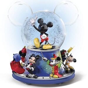 Disney Mickey Mouse Bradford Exchange Glitter Globe With Motion And Music