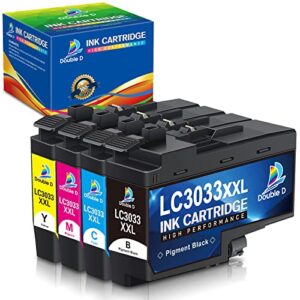 double d lc3033 ink cartridges upgraded compatible replacement for brother lc3033 lc3033xxl 3033 lc3035 3035 for brother mfc-j995dw mfc-j805dw mfc-j815dw mfc-j995dwxl mfc-j805dwx (bk/c/m/y, 4 pack)
