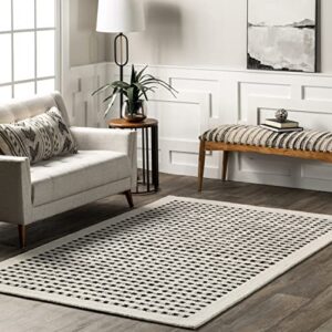 nuloom adahlia checkered wool area rug