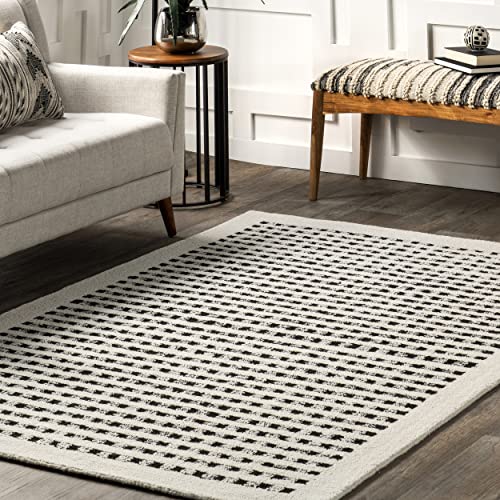 nuLOOM Adahlia Checkered Wool Area Rug