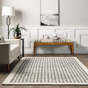 nuLOOM Adahlia Checkered Wool Area Rug