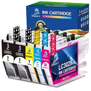 double d lc3029 xxl compatible replacement for brother lc3029 lc3029xxl ink cartridges for mfc-j5830dw mfc-j5830dwxl mfc-j5930dw mfc-j6535dw mfc-j6535dwxl mfc-j6935dw (2black,1cyan,1magenta,1yellow)