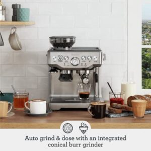 Breville Barista Express Espresso Machine, Brushed Stainless Steel, BES870XL