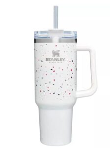 stanley adventure 40oz stainless steel quencher tumbler-terrazzo pearlescent