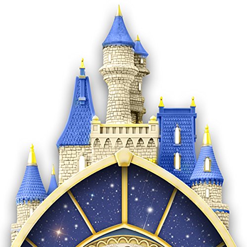 The Bradford Exchange Disney Beauty and The Beast Happily Ever After Illuminated Hand-Sculpted Wall Clock