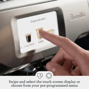 Breville Barista Touch Espresso Machine, 67 fluid ounces, Brushed Stainless Steel, BES880BSS