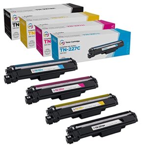 ld products compatible replacements for brother tn227 toner cartridge tn-227 tn227 tn-227 high yield (black, cyan, magenta, yellow, 4-pack) for hl 3070cw hl-l3210cw hl-l3230cdw hl-l3270cdw hl-l3290c