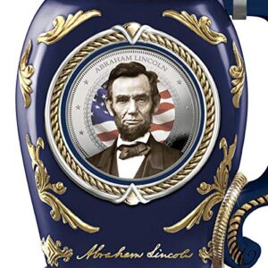 The Bradford Exchange President Abraham Lincoln Heirloom Porcelain Stein