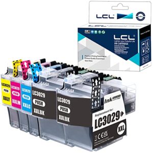 lcl compatible ink cartridge replacement for brother lc3029 xxl lc3029bk lc3029c lc3029m lc3029y high yield mfc-j5830dw j5830dwxl j5930dw j6535dw j6535dwxl j6935dw (5-pack 2bk cyan m y)