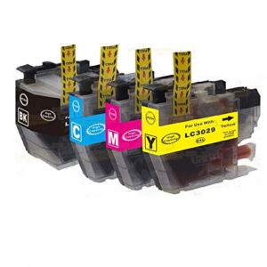 colorpro compatible ink cartridge replacement for brother lc3029 xxl lc3029bk lc 3029 to use with mfc-j5830dw mfc-j5830dwxl mfc-j5930dw mfc-j6535dw mfc-j6535dwxl mfc-j6935dw (4 pack)