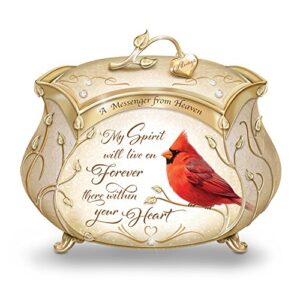 the bradford exchange james hautman a messenger from heaven cardinal heirloom porcelain music box