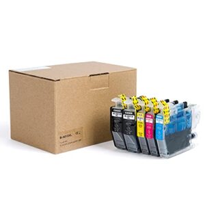juncai compatible ink cartridge replacement for brother lc3013 lc-3013 lc-3013 xl lc3011 for use with brother mfc-j690dw mfc-j491dw mfc-j497dw(5 pack with the latest upgraded chips)