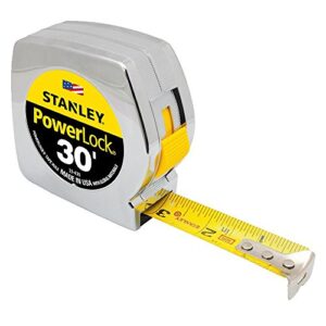 STANLEY PowerLock Tape Measure, 30-Foot (33-430)