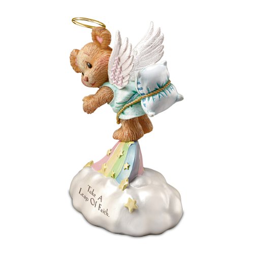 The Bradford Exchange Guy Gilchrist Bearly Angels Leap of Faith Figurine