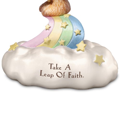 The Bradford Exchange Guy Gilchrist Bearly Angels Leap of Faith Figurine