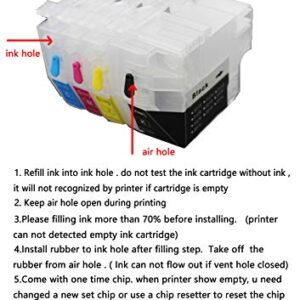 UP LC3017 LC3019 XXL Empty Refillable Ink Cartridge Compatible for Brother MFC-J6930DW MFC-J6530DW MFC-J5330DW MFC-J6730DW Printer