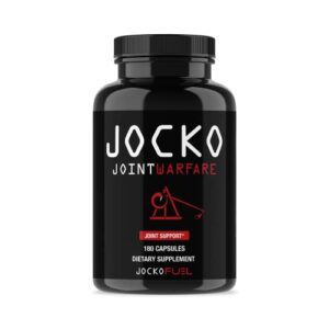 origin jocko fuel joint support supplement – glucosamine chondroitin msm for joint pain, mobility, & flexibility w/turmeric & boswellia (180 capsules)