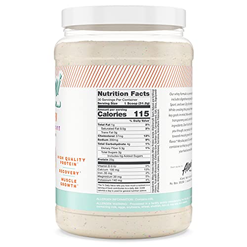 Alani Nu Whey Protein Powder, 23g of Ultra-Premium, Gluten-Free, Low Fat Blend of Fast-digesting Protein, Confetti Cake, 30 Servings