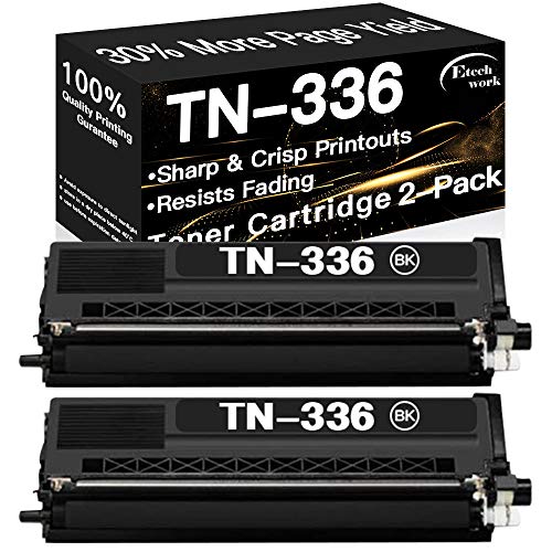 Etechwork Compatible Toner Cartridges Replacement for TN336 TN331 TN-336BK TN-331BK Toners use with Brother HL-L8250CDN HL-L8350CDW HL-L8350CDWT MFC-L8850CDW MFC-L8600CDW Printer (Black, 2-Pack)