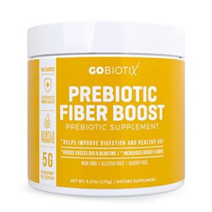 prebiotic fiber supplement – supports gut health and digestive regularity – soluble powder fiber supplement for women + men – gummies alternative – gluten free, sugar free, keto, vegan – 35 serv