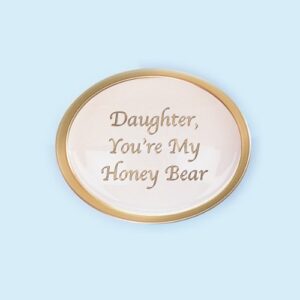 Bradford Exchange Daughter You're My Honey Bear Limoges-Style Porcelain Music Box
