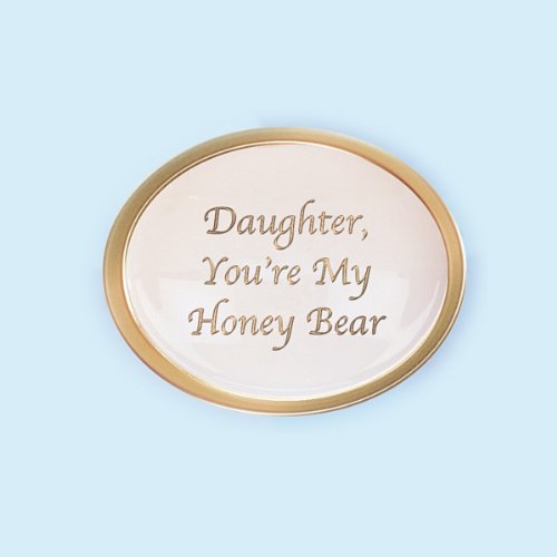 Bradford Exchange Daughter You're My Honey Bear Limoges-Style Porcelain Music Box