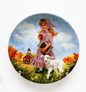 bradford exchange reco mary had a little lamb plate from john mcclelland’s mother goose series – cp1237