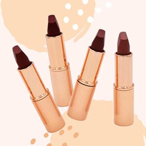 CHARLOTTE TILBURY Mini Iconic Lip Wardrobe - Matte Revolution Quad 4 Lipsticks Gift Set:: Pillow Talk, Pillow Talk Medium, Walk of No Shame, Red Carpet Red - Long Lasting