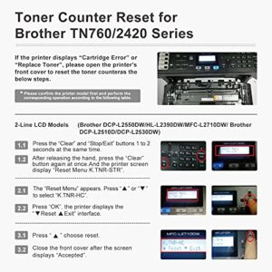 myCartridge SUPCOLOR Compatible Toner Cartridge Replacement for Brother TN760 TN 760 TN730 TN 730 to use with DCP-L2550DW HLL2390DW HLL2395DW HL-L2370DW MFC-L2710DW MFC-L2730DW Printer ( 4 Black)