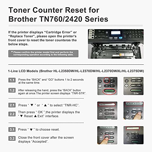 myCartridge SUPCOLOR Compatible Toner Cartridge Replacement for Brother TN760 TN 760 TN730 TN 730 to use with DCP-L2550DW HLL2390DW HLL2395DW HL-L2370DW MFC-L2710DW MFC-L2730DW Printer ( 4 Black)