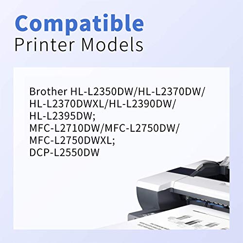 myCartridge SUPCOLOR Compatible Toner Cartridge Replacement for Brother TN760 TN 760 TN730 TN 730 to use with DCP-L2550DW HLL2390DW HLL2395DW HL-L2370DW MFC-L2710DW MFC-L2730DW Printer ( 4 Black)