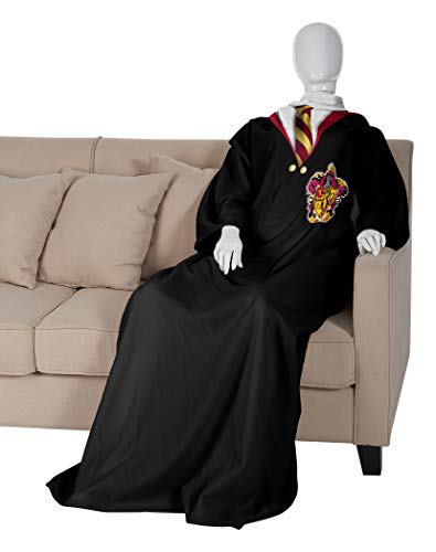 Northwest Comfy Throw Blanket with Sleeves, 48 x 71 Inches, Gryffindor Rules