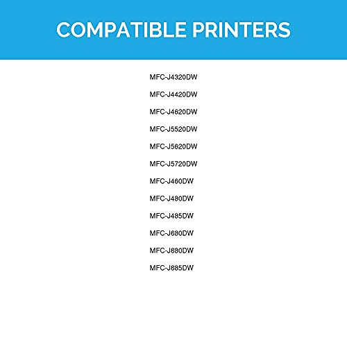 LD Compatible Ink Cartridge Replacement for Brother LC203 High Yield (3 Black, 1 Cyan, 1 Magenta, 1 Yellow, 6-Pack)