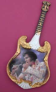 elvis presley – 1973, aloha from hawaii (entertainer of the century #1) bradford exchange limited edition guitar plate