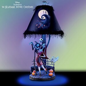 Tim Burton's The Nightmare Before Christmas Moonlight Table Lamp with Jack, Sally and Zero by The Bradford Exchange