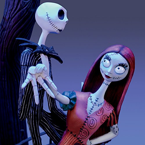 Tim Burton's The Nightmare Before Christmas Moonlight Table Lamp with Jack, Sally and Zero by The Bradford Exchange