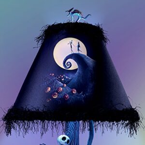 Tim Burton's The Nightmare Before Christmas Moonlight Table Lamp with Jack, Sally and Zero by The Bradford Exchange