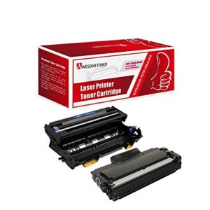 brother dr-400 tn-460 (dr400 tn460) compatible toner & drum cartridge – toner 6,000 drum 20,000 page yield at 5% page coverage – for use with brother dcp-1200, 1400-2pack